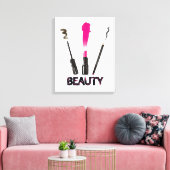 Beauty Tools Canvas Afdruk (Insitu (Woonkamer))