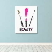 Beauty Tools Canvas Afdruk (Insitu (Houten vloer))