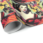 Beauty Vampire Pin-up Cadeaupapier (Rol Hoek)