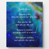 Beauty van Kahlil Gibran Fotoplaat (Voorkant)