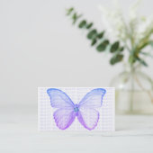 Beauty Visitekaartje Blue Paars Butterfly (Staand voorkant)