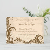 Beauty-Wedding-uitnodiging Kaart (Staand voorkant)