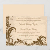 Beauty-Wedding-uitnodiging Kaart (Voorkant / Achterkant)