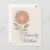 Beauty Within — Key chain Briefkaart (Voorkant / Achterkant)