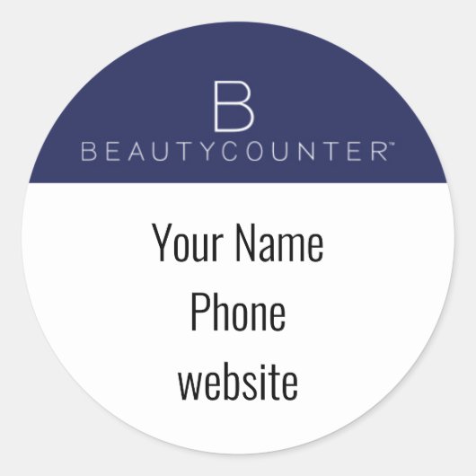 Beautycounter Autocollant personnalisé (Devant)