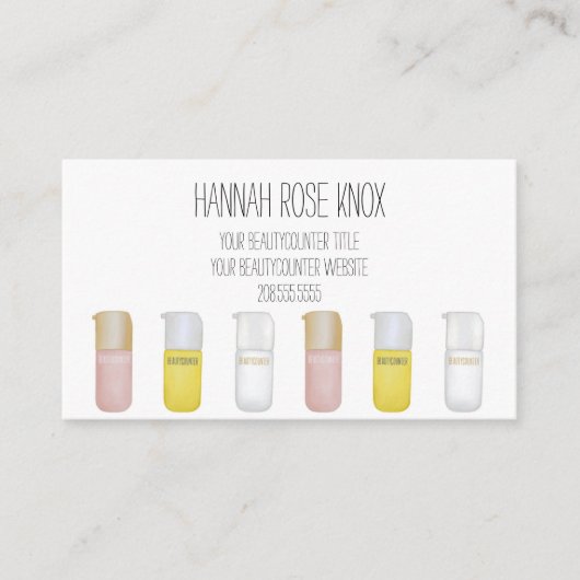 Beautycounter Consultant Carte de visite produit (Devant)