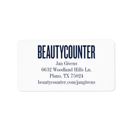 Beautycounter Nieuw Logo Label (Voorkant)
