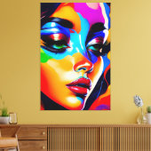Beautyportret Canvas Afdruk (Insitu (Woonkamer))