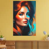Beautyportret Canvas Afdruk (Insitu (Woonkamer))
