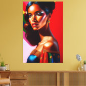 Beautyportret Canvas Afdruk (Insitu (Woonkamer))