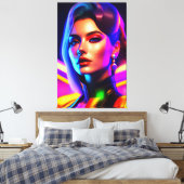 Beautyportret Canvas Afdruk (Insitu (Slaapkamer))