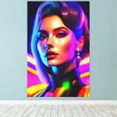 Beautyportret Canvas Afdruk (Insitu (Houten vloer))