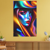 Beautyportret Canvas Afdruk (Insitu (Woonkamer))