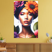 Beautyportret Canvas Afdruk (Insitu (Woonkamer))