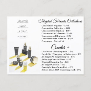 Beautyteller Skincare Regimens Uitnodiging Briefkaart