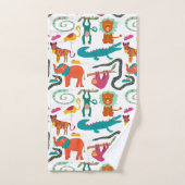 Beaux Animaux Abstraits colorés Enfants (Serviette à main)