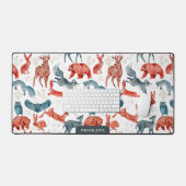 Beaux animaux sauvages sans couture motif (Clavier et souris)