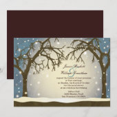 Beaux Arches d'hiver Arché Mariage Invitations (Devant / Derrière)