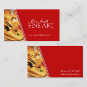 Beaux-arts - cartes de visite (Devant / Derrière)