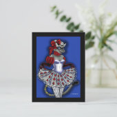 Beaux Arts Cat Briefkaart (Staand voorkant)