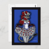 Beaux Arts Cat Briefkaart (Voorkant / Achterkant)