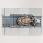 Beaux Arts Walrus Sculpture Custom Monogram Legpuzzel (Horizontaal)