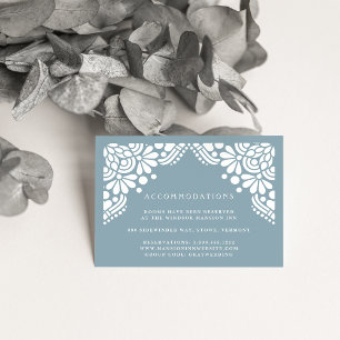 Beaux Arts Wedding Hotel Accommodatie Cards Informatiekaartje