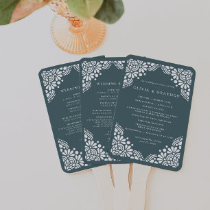 Beaux Arts Wedding Programme Handwaaier