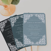 Beaux Arts Wedding Programme Handwaaier