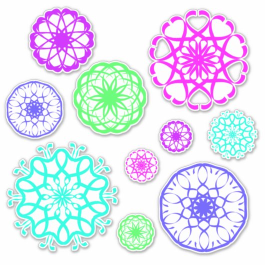 Beaux autocollants à motifs (Devant)