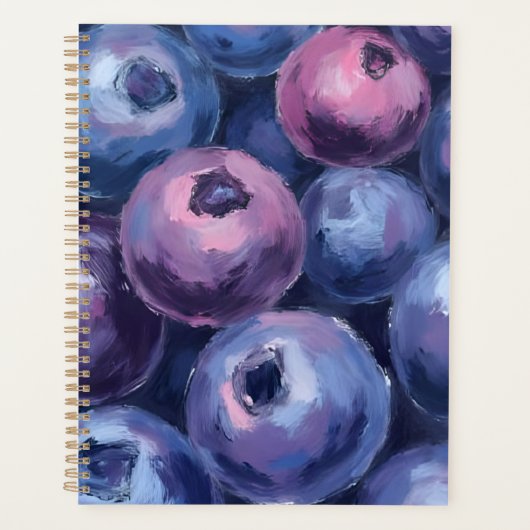 Beaux Bleuets | Peinture de Fruits (Devant)