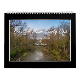 Beaux calendrier mensuel du comté de Miami Ohio