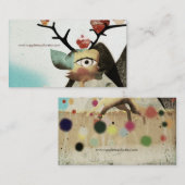 Beaux cartes de visite de cerfs (Devant / Derrière)