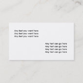 Beaux cartes de visite de fleur (Dos)