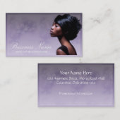 Beaux cartes de visite de la femme 2 (Devant / Derrière)