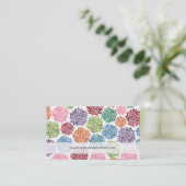 Beaux cartes de visite floraux de coutume de (Debout devant)