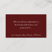 Beaux cartes de visite victoriens de la femme (Dos)