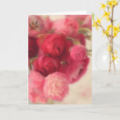 Beaux Cartes pour notes floraux roses (Fleur jaune)