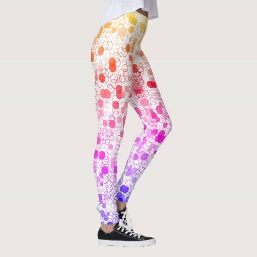 Beaux Cercles colorés Leggings (Droite)