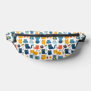 Beaux chats kawaii, jouer avec des jouets blanc ba