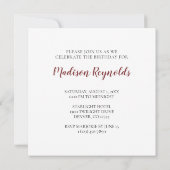 Beaux Chevaux de Campagne en Pâturage Invitation (Dos)