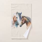 Beaux Chevaux Style Boho Occidental (Serviette à main)