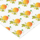 Beaux citrouilles sur nappe blanche (Angle)