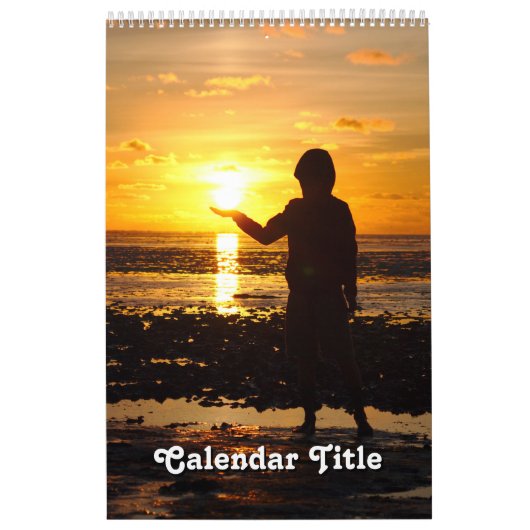 Beaux couchers de soleil et calendrier de citation (Protection)