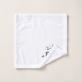 Beaux Cygnes et papillons décoratifs (Gant de toilette)