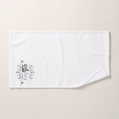 Beaux Cygnes et papillons décoratifs (Serviette à main)