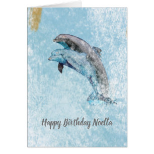 Beaux dauphins sauteurs Art heureux