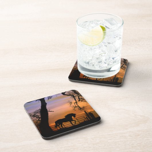 Beaux Dessous de verre d'art hippique (Côté Droit)