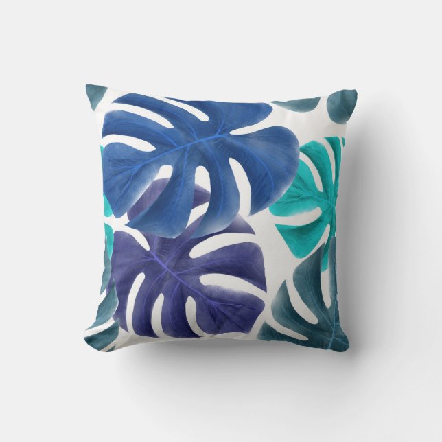 Beaux Feuilles tropicaux - Oreiller (Recto)