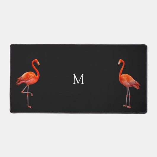 Beaux Flamants Roses & Monogramme (Recto)